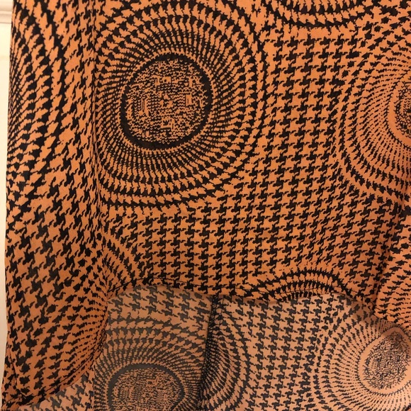 Chiffon & Leather mix sleeveless top - Picture 3 of 5